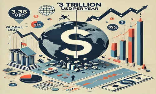 Oluşan yıllık zarar 3 Trilyon USD